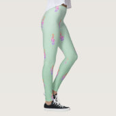 Modernes, Girl Adorable Niedlich, Violinschlüssel Leggings (Rechts)