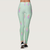 Modernes, Girl Adorable Niedlich, Violinschlüssel Leggings (Rückseite)