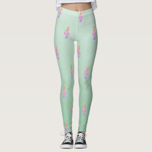 Modernes, Girl Adorable Niedlich, Violinschlüssel Leggings