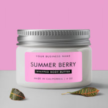 Modernes Girl Black & Pink-Whipped Cosmetic Jar