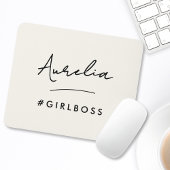 Modernes Girl-Boss-Skript Name Bestes Girly-Gesche Mousepad
