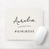 Modernes Girl-Boss-Skript Name Bestes Girly-Gesche Mousepad (Mit Mouse)