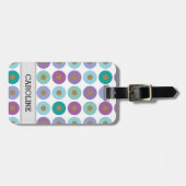 Modernes, Girl-farbiges Muster Gepäckanhänger (Vorderseite horizontal)