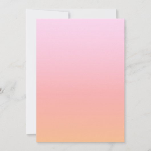 Modernes Girl Pink Girl High School Abschluss Ankündigung (Rückseite)