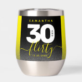 Modernes Girly Bright Yellow 30 und Kokett (Rückseite)