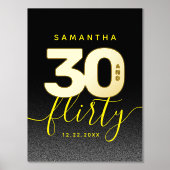 Modernes Girly Bright Yellow 30 und Kokett Foliendrucke (Vorderseite)