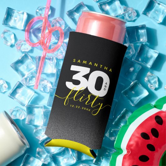 Modernes Girly Bright Yellow 30 und Kokett Selters Dosenkühler (In Situ Sommer)