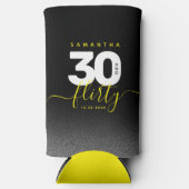 Modernes Girly Bright Yellow 30 und Kokett Selters Dosenkühler (Vorderseite)