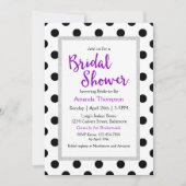 Modernes Girly Chic Dots Brautparty Einladung (Vorderseite)