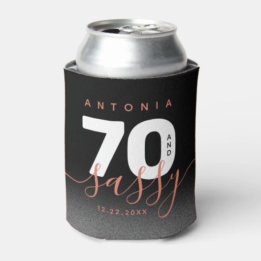 Modernes Girly Copper 70 und Sassy Dosenkühler (Kanne Vorderseite)