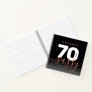 Modernes Girly Copper 70 und Sassy Notizblock