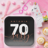 Modernes Girly Copper 70 und Sassy Pappteller (Party)