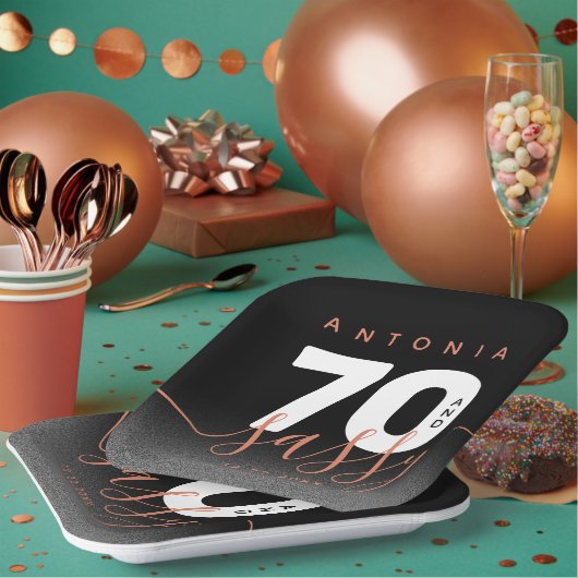 Modernes Girly Copper 70 und Sassy Pappteller (Multi)