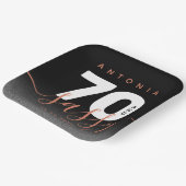 Modernes Girly Copper 70 und Sassy Pappteller (Gewinkelt)