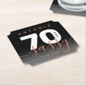 Modernes Girly Copper 70 und Sassy Untersetzer (angewinkelt)