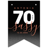 Modernes Girly Copper 70 und Sassy Wimpelkette (Erste Fahne)