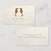 Modernes Girly Funny, Seepferde in Liebe Visitenkarte (Vorne/Hinten)