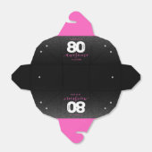 Modernes Girly Hot Pink 80 und Phantastisch Geschenkschachtel (Ungefaltet)