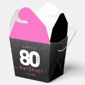 Modernes Girly Hot Pink 80 und Phantastisch Geschenkschachtel (Geöffnet)