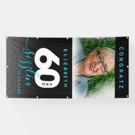 Modernes Girly Ice Blue 60 und Sizzling Banner