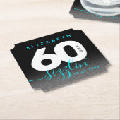 Modernes Girly Ice Blue 60 und Sizzling Untersetzer (angewinkelt)