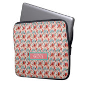 Modernes Girly Niedlich Personalisiert Laptopschutzhülle (Vorderseite Links)