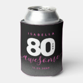 Modernes Girly Pink 80 und Phantastisch Dosenkühler (Kanne Vorderseite)