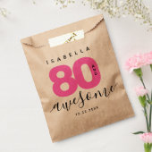 Modernes Girly Pink 80 und Phantastisch Geschenktütchen (Versiegelt)