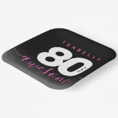 Modernes Girly Pink 80 und Phantastisch Pappteller (Gewinkelt)