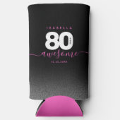 Modernes Girly Pink 80 und Phantastisch Selters Dosenkühler (Vorderseite)