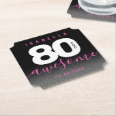 Modernes Girly Pink 80 und Phantastisch Untersetzer (angewinkelt)