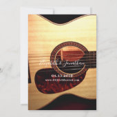 Modernes Gitarrenfestival Probe Dinner Einladung (Rückseite)