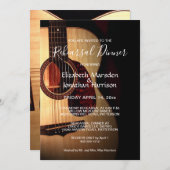 Modernes Gitarrenfestival Probe Dinner Einladung (Vorne/Hinten)