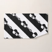 Modernes Gitarrenmuster Badhandtuch Set (Handtuch)