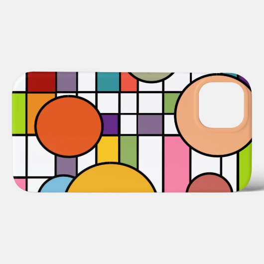 Modernes Gitter Mitte des Jahrhunderts Case-Mate iPhone Hülle (Rückseite (Horizontal))