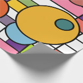 Modernes Gitter Mitte des Jahrhunderts Geschenkpapier (Ecke)