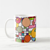 Modernes Gitter Mitte des Jahrhunderts Kaffeetasse (Links)