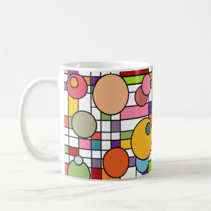 Modernes Gitter Mitte des Jahrhunderts Kaffeetasse