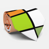 Modernes Gitter Mitte des Jahrhunderts Krawatte (Gerollt)