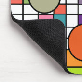 Modernes Gitter Mitte des Jahrhunderts Mousepad (Ecke)