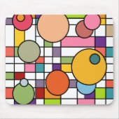 Modernes Gitter Mitte des Jahrhunderts Mousepad (Vorne)