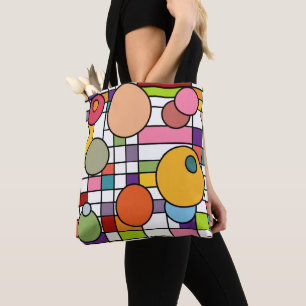 Modernes Gitter Mitte des Jahrhunderts Tasche