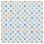 Modernes Gitterblau-weißes Muster Stoff (Muster)
