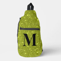 Modernes Glam Glittery Limon Gelbe Sparkling Anfän