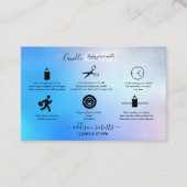 Modernes Glam Iridescent Sparkle Candle Care Busin Visitenkarte (Vorderseite)