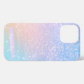 Modernes Glam Pastel Glitzer iPhone Case iPhone Hülle (Rückseite (Horizontal))