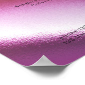 Modernes Glam-Preislisten-Poster Poster (Ecke)