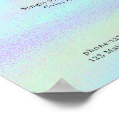 Modernes Glam-Preislisten-Poster Poster (Ecke)