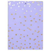 Modernes Glam Schwarz & Gold Pinselstriche Stricks Klemmbrett (Rückseite)