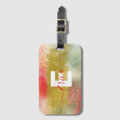 Modernes Glam Trendy Abstrakte Kalligrafie Gepäckanhänger (Vorderseite Vertikal)